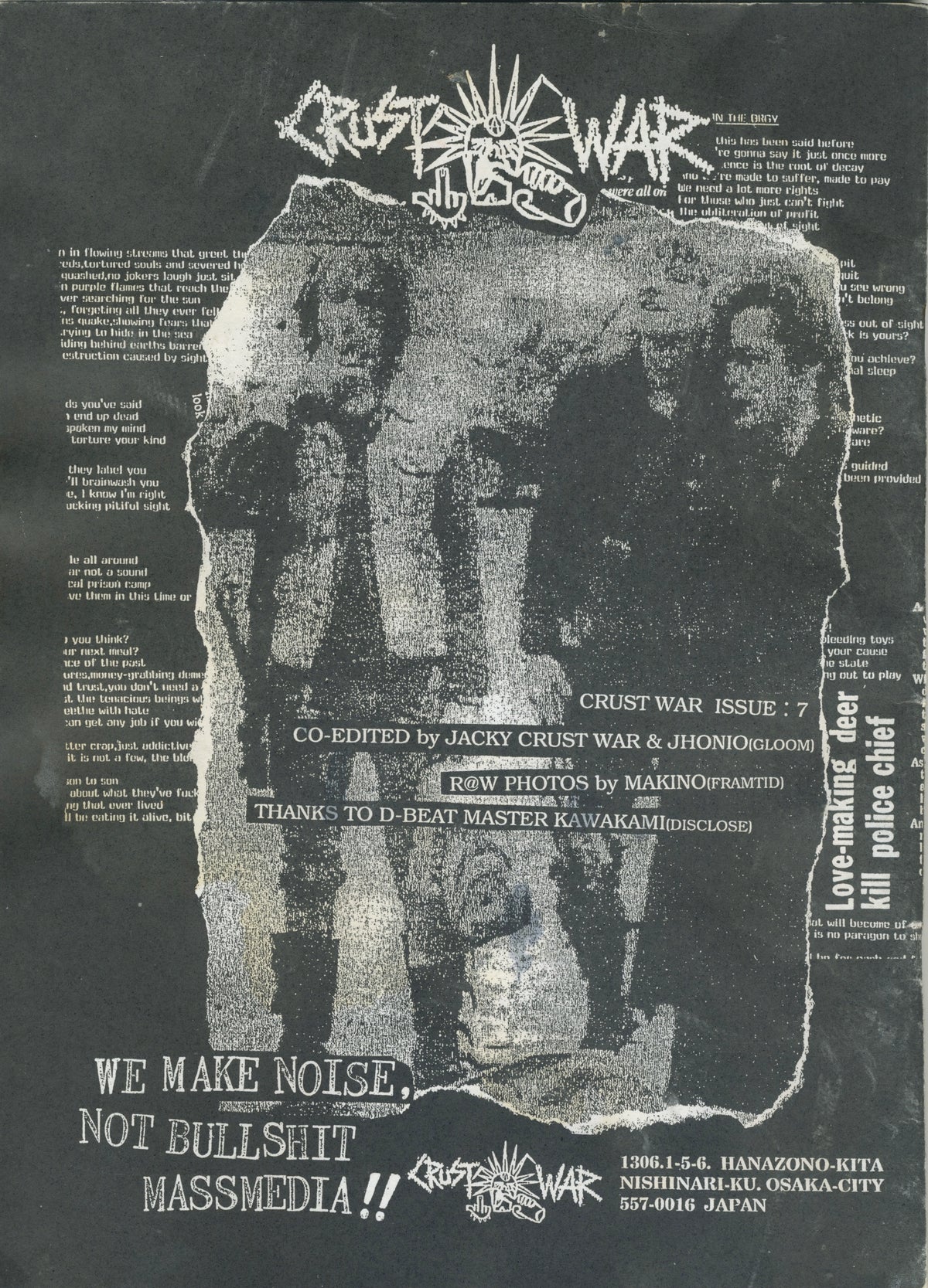 Vintage Crust War Fanzine Issue #7
