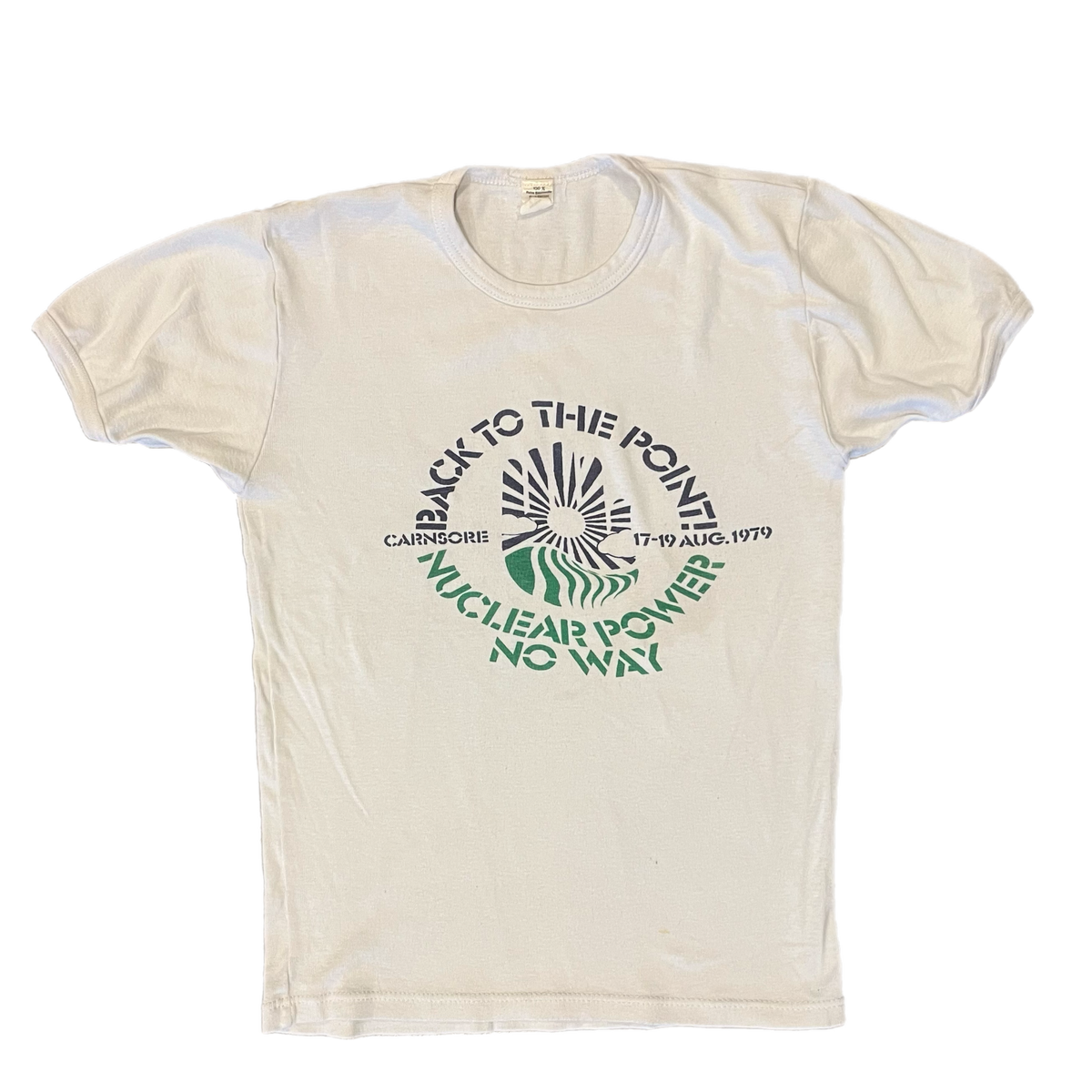 Vintage Back To The Point &#39;79 &quot;Anti Nuclear Power Festival&quot; T-Shirt