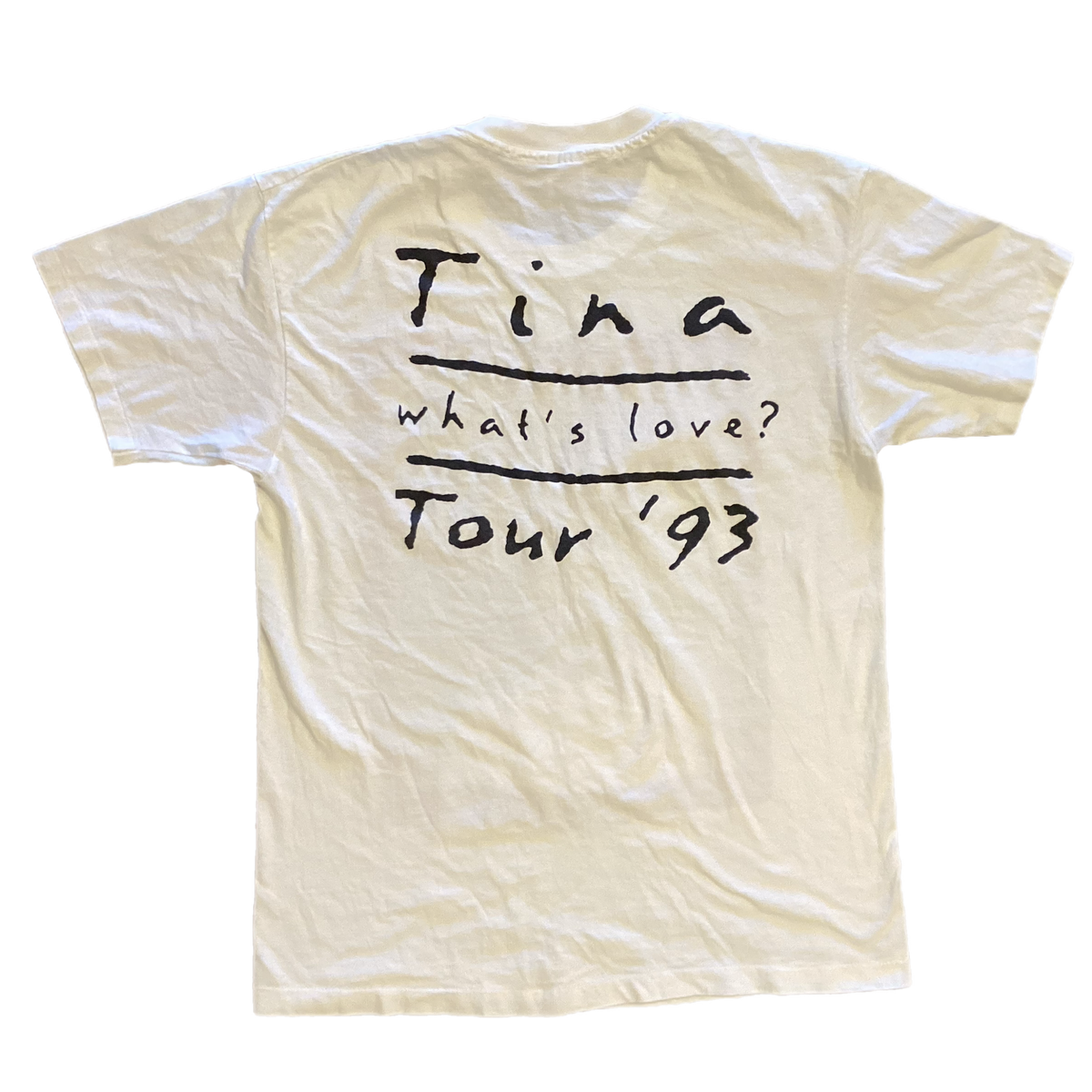 Vintage Tina Turner &quot;What&#39;s Love Gotta Do With It!&quot; Private Dancer &#39;93 T-Shirt