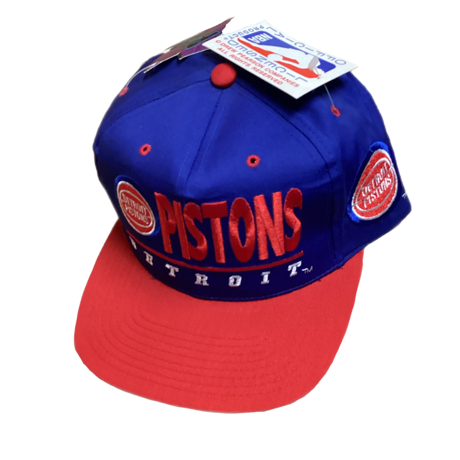 Vintage Detroit Pistons "Drew Pearson" NBA Snapback Hat - jointcustodydc