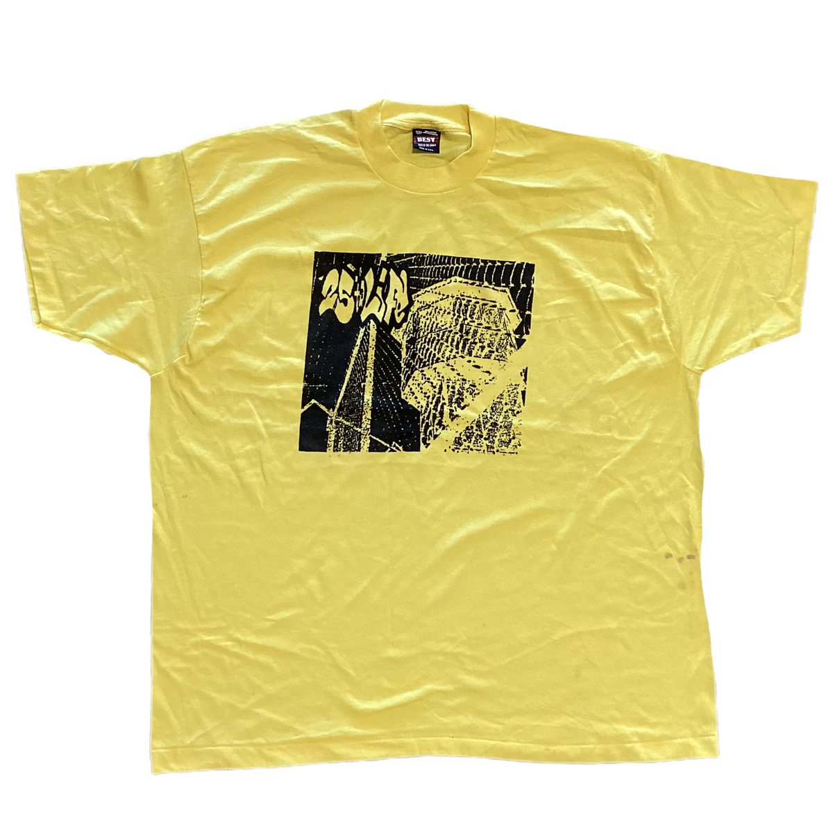 Vintage 25 Ta Life "Striving For Togetherness" Yellow T-Shirt - jointcustodydc