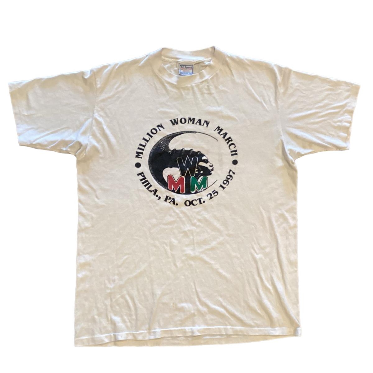 Vintage Million Woman March &quot;Philadelphia, PA&quot; &#39;97 T-Shirt