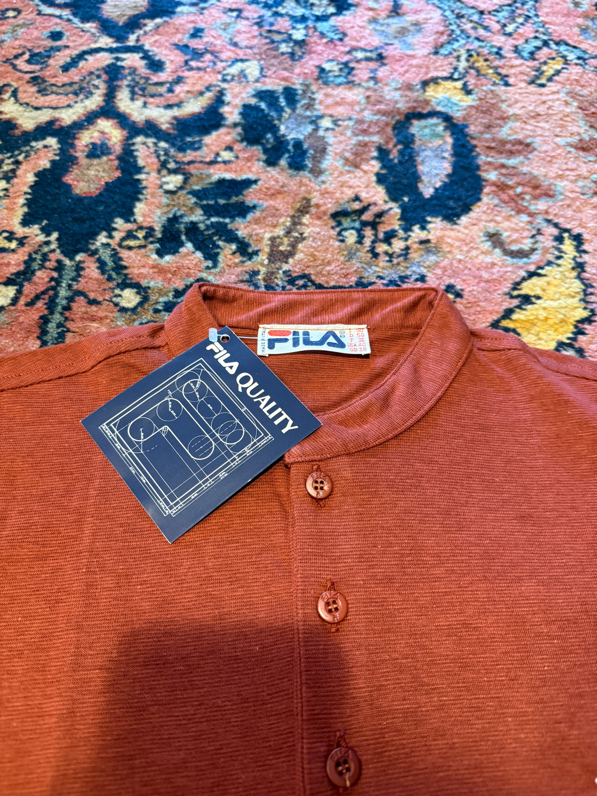 Vintage Fila “Made In Italy” Button Up Shirt