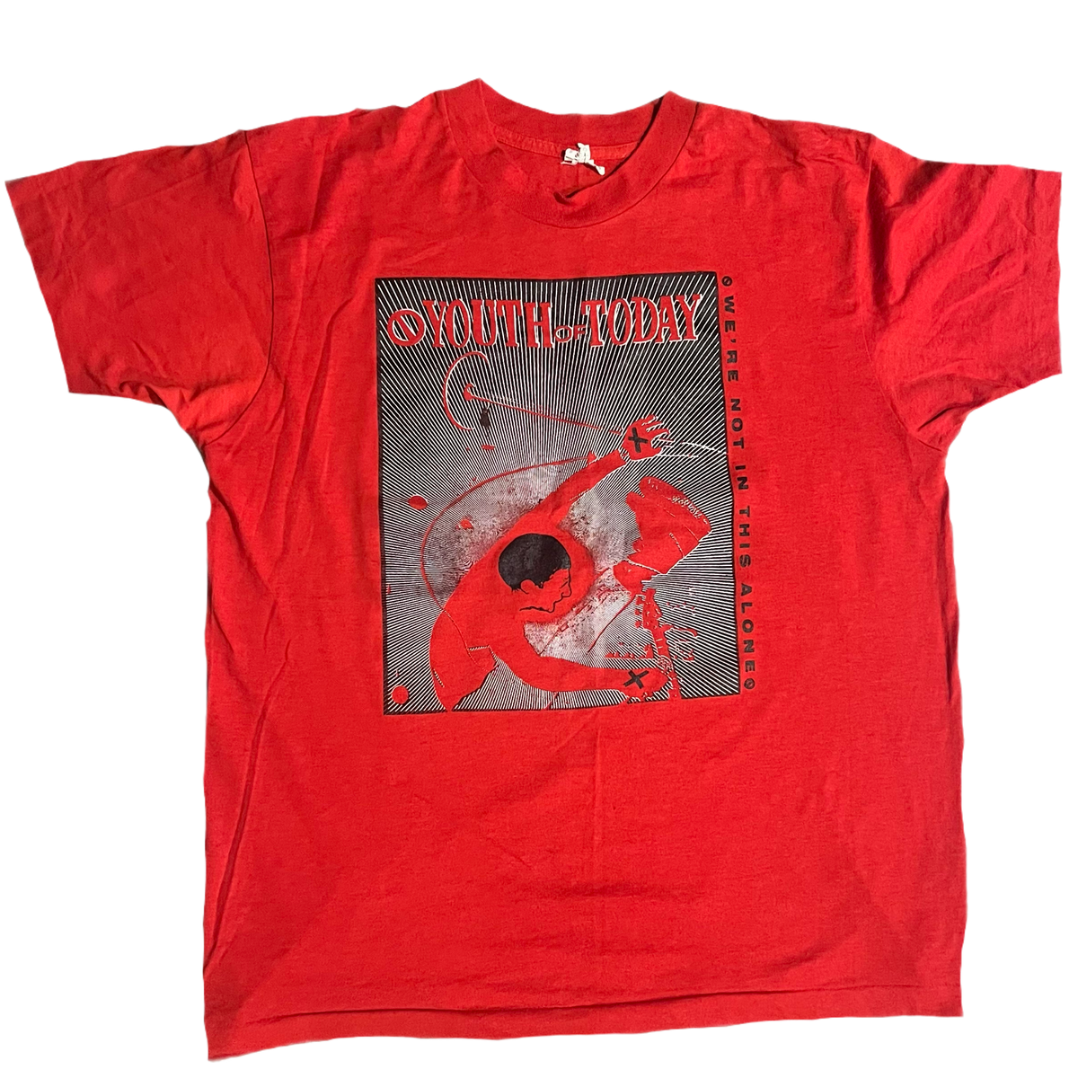 Vintage Youth Of Today &quot;We&#39;re Not In This Alone&quot; T-Shirt