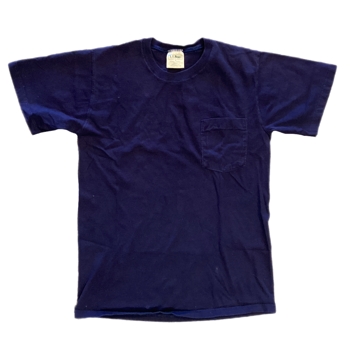 Vintage L.L. Bean by "Russell Athletic" Navy Blank Pocket T-Shirt