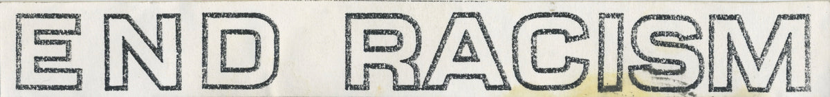 Vintage Down Side Records "End Racism" San Diego, CA + Fair Game Sticker