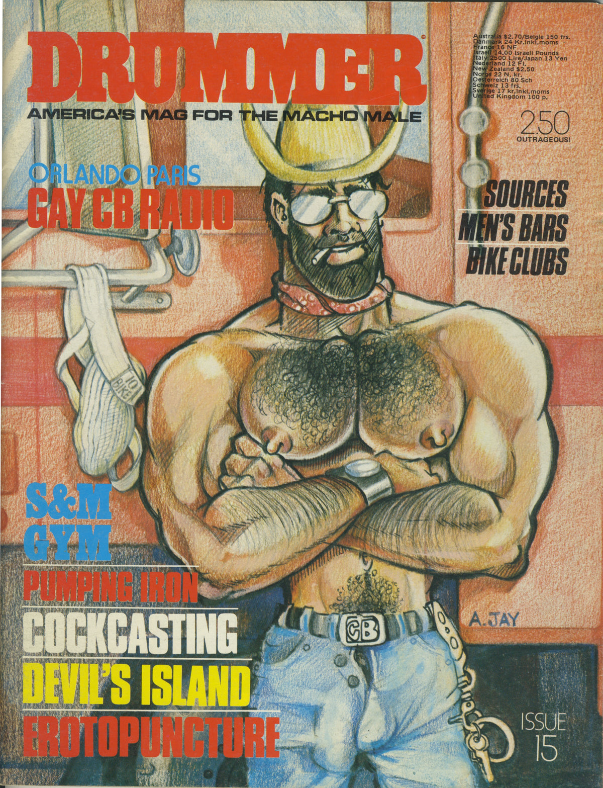 Vintage Drummer Magazine &quot;Macho Male&quot; Vol. 2 Issue #15