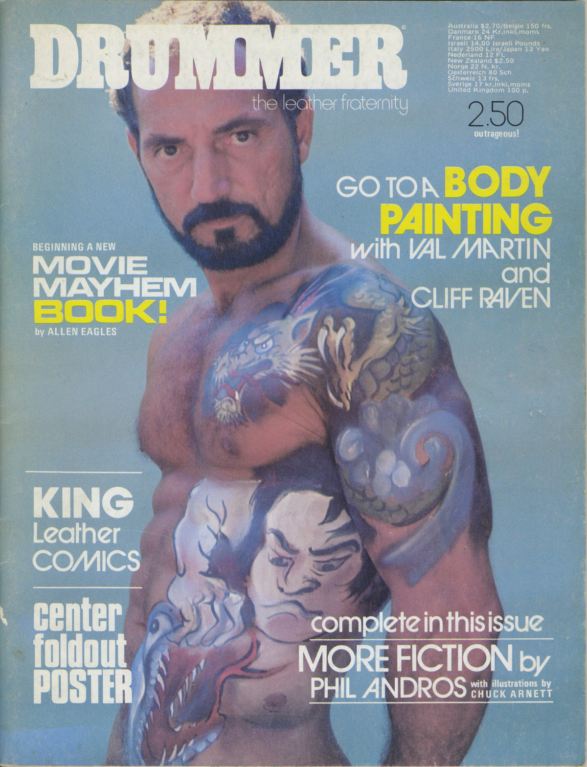 Vintage Drummer Magazine &quot;Cliff Raven Cover&quot; Vol. 1 Issue #7