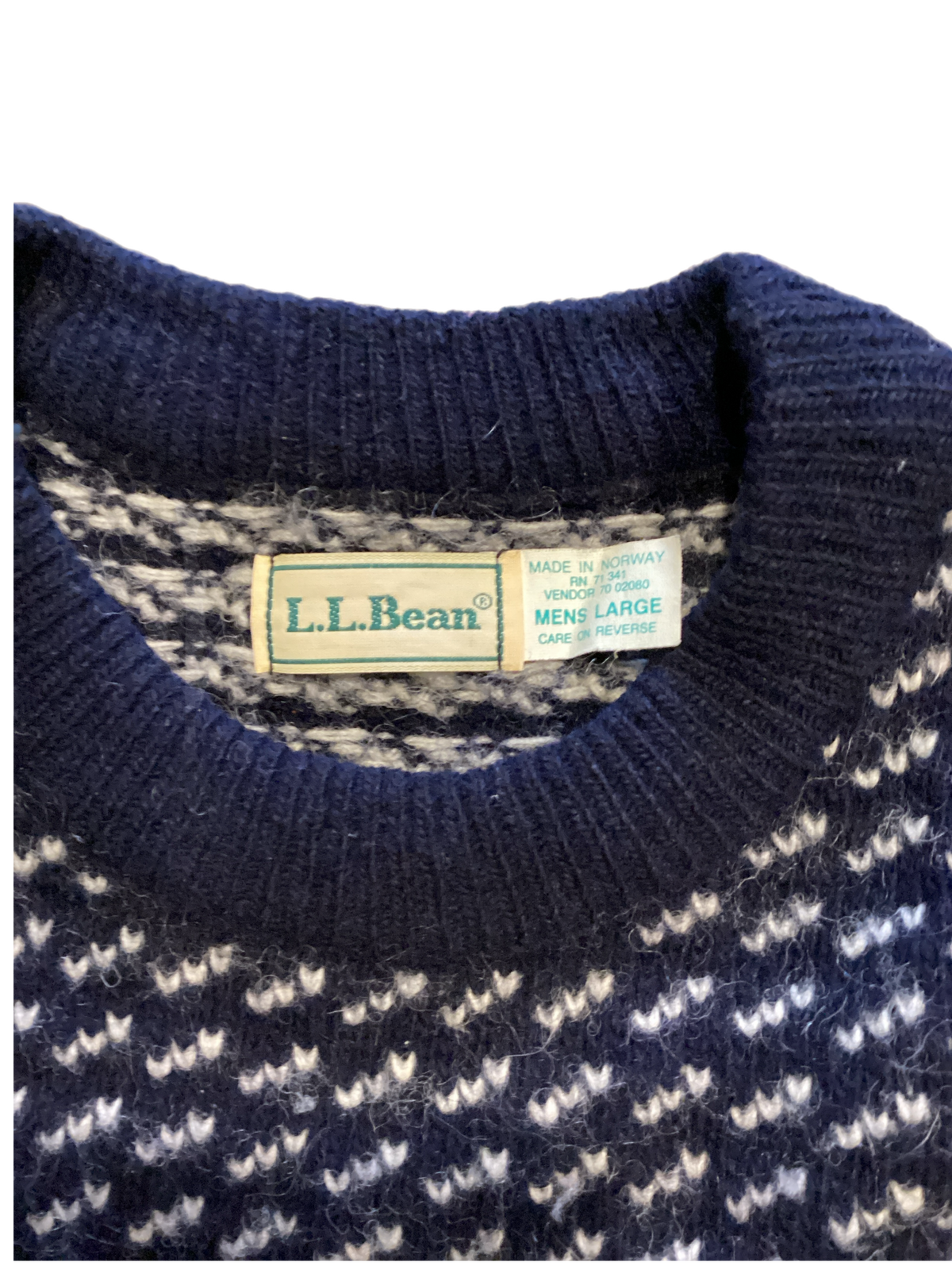 Vintage L.L. Bean "Made in Norway" Wool Sweater - jointcustodydc