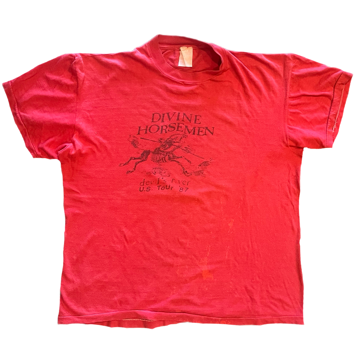 Vintage Divine Horsemen "Devil's River" '87 U.S. Tour T-Shirt - jointcustodydc