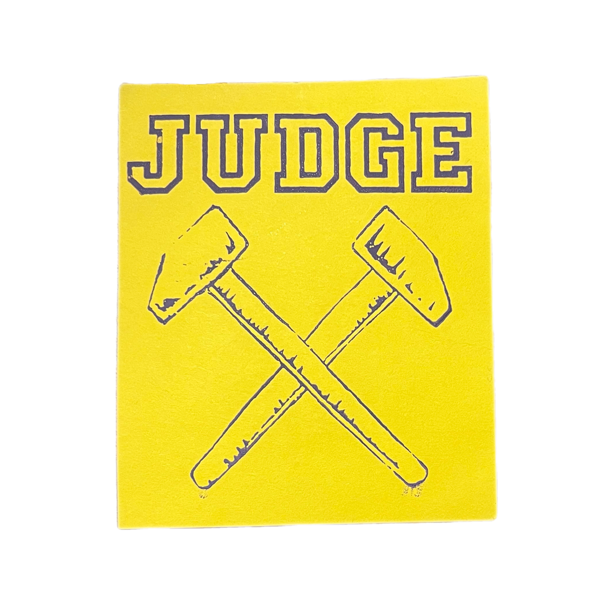 Vintage Judge &quot;NYHC&quot; Hand-Screened Strainer Sticker