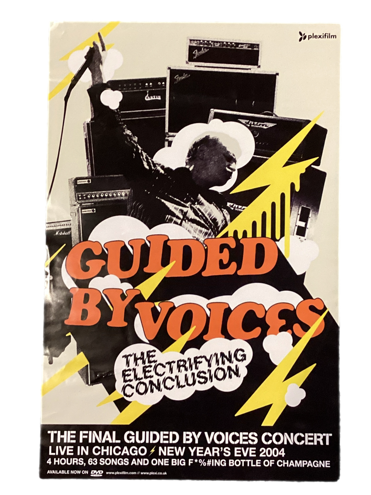 Vintage Guided by Voices "The Electrifying Conclusion" Concert DVD Poster