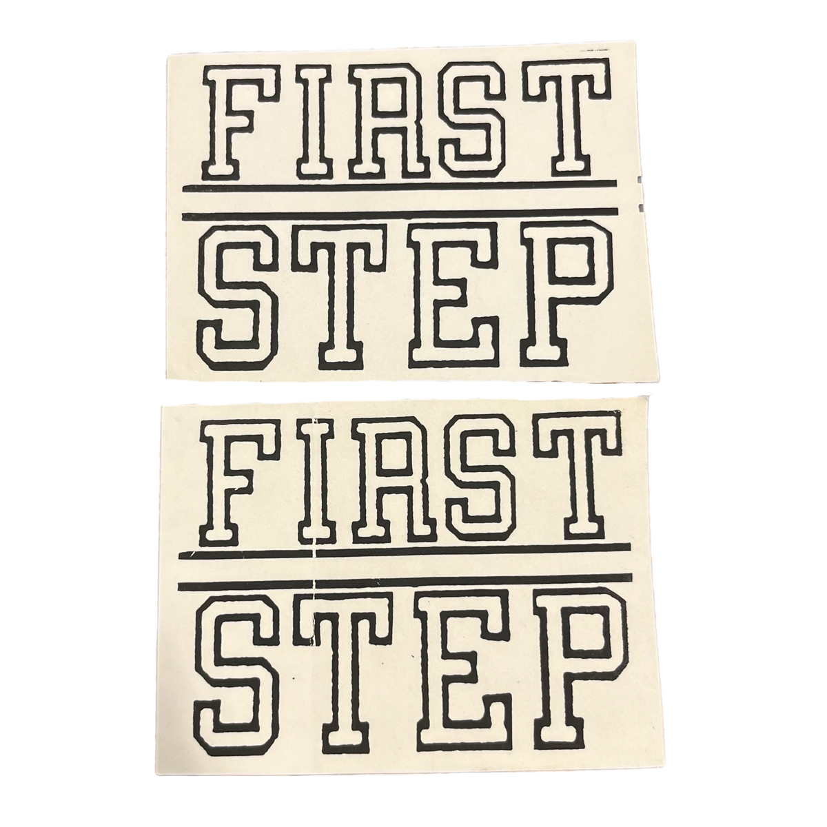 Vintage First Step &quot;Bellingham, WA&quot; Straight Edge Mactac Sticker Lot