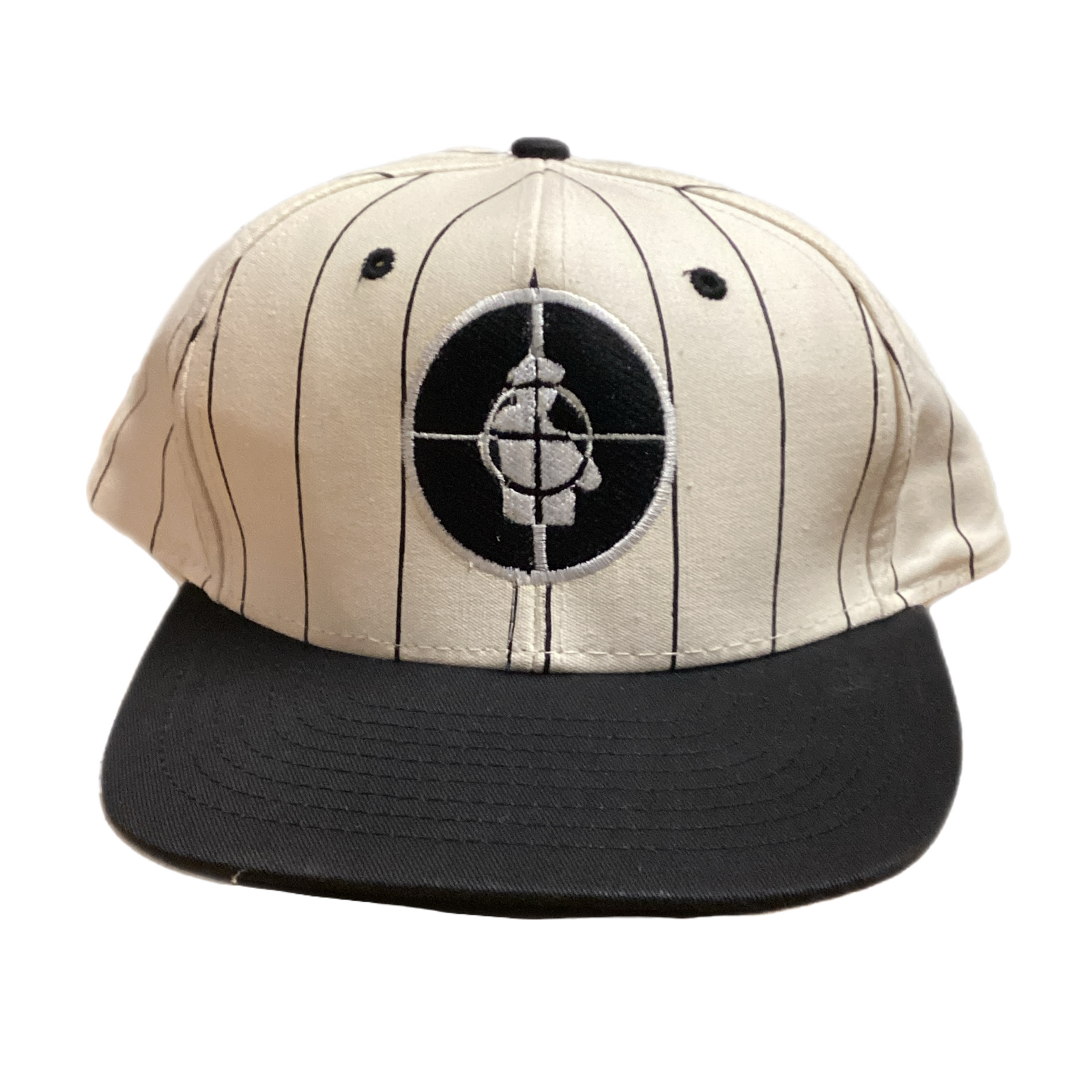 Vintage Public Enemy Pinstripe Snapback Hat - jointcustodydc