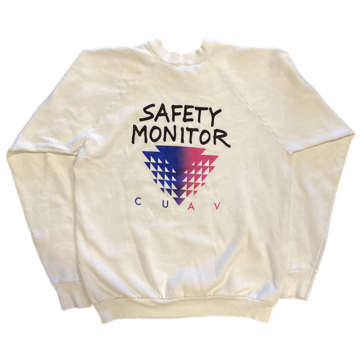 Vintage Community United Against Violence &quot;Halloween On Castro&quot; &#39;88 Safety Monitor Raglan Sweatshirt