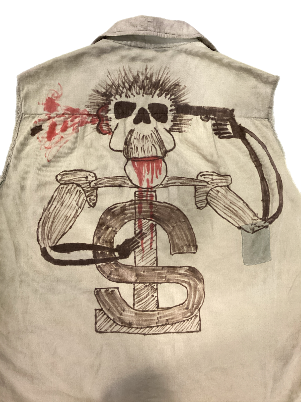 Vintage Suicidal Tendencies "Fan Art" Cut-Off Shirt
