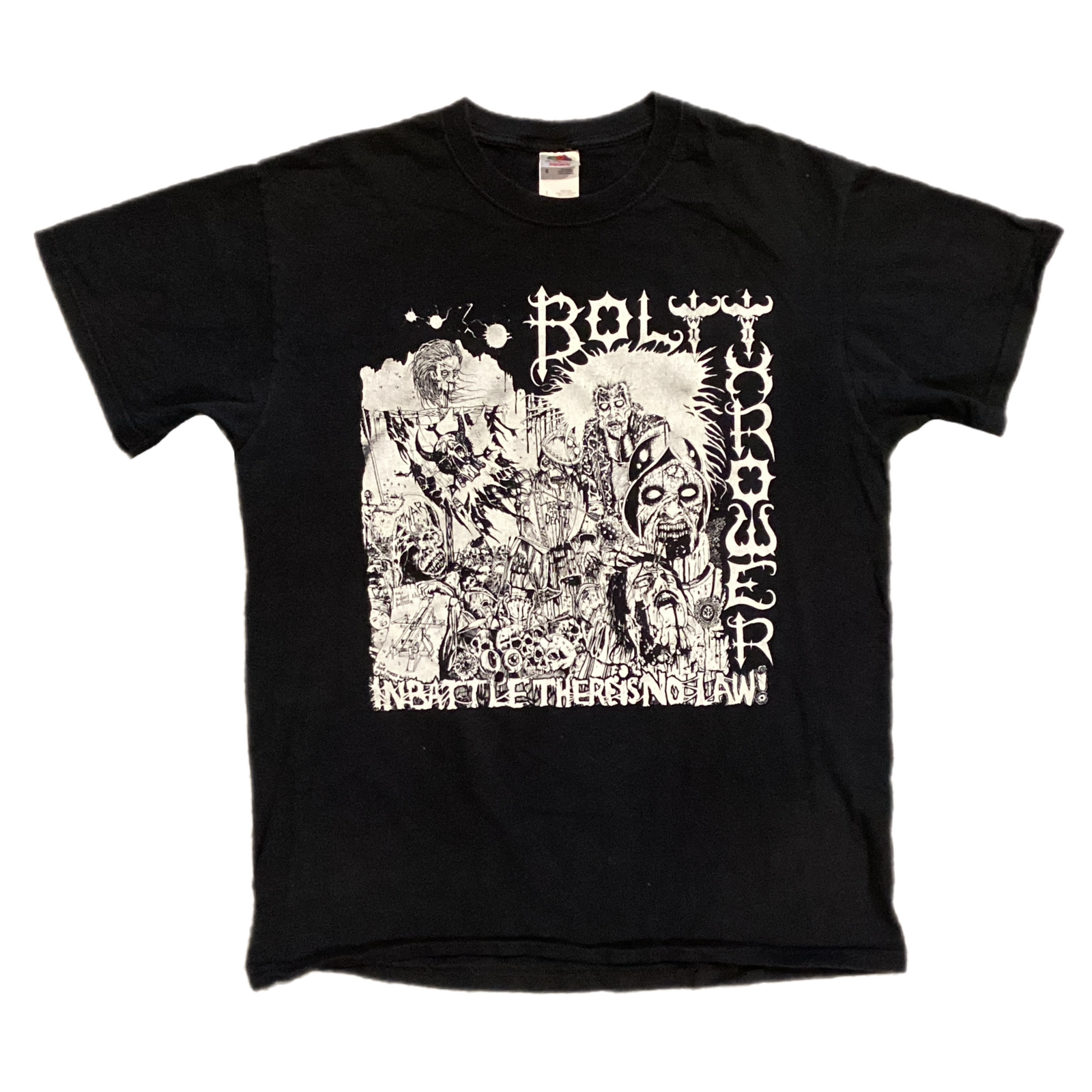 Vintage Bolt Thrower "In Battle There Is No Law" Return To Chaos U.S. Tour T-Shirt - jointcustodydc