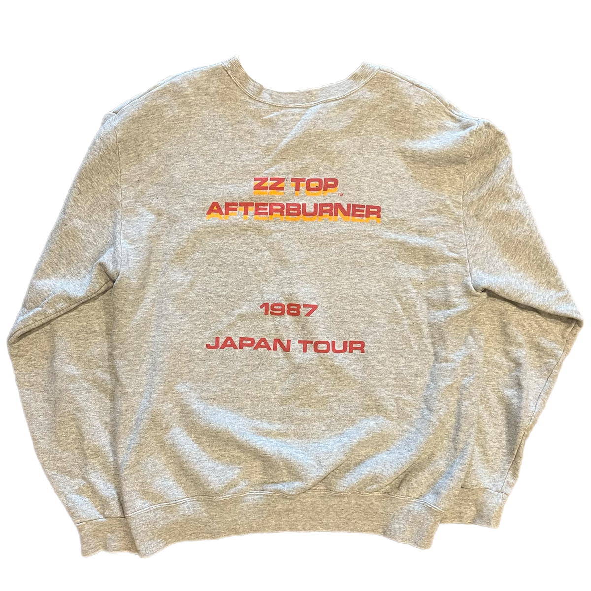 Vintage ZZ Top &quot;Afterburner&quot; Japan &#39;87  Tour Crewneck Sweatshirt