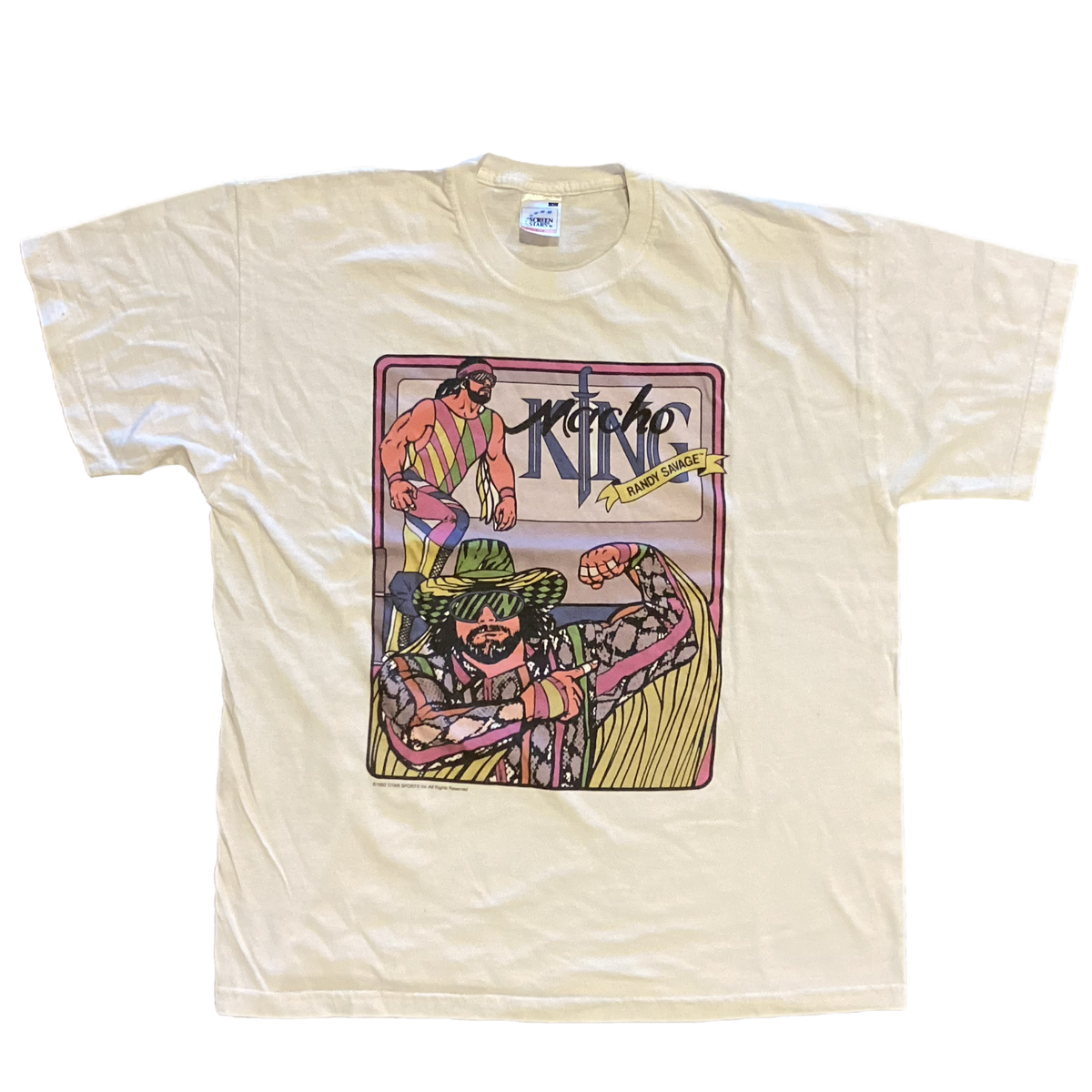 Vintage Macho Man Randy Savage"WWF" '92 Titan Sports T-Shirt - jointcustodydc