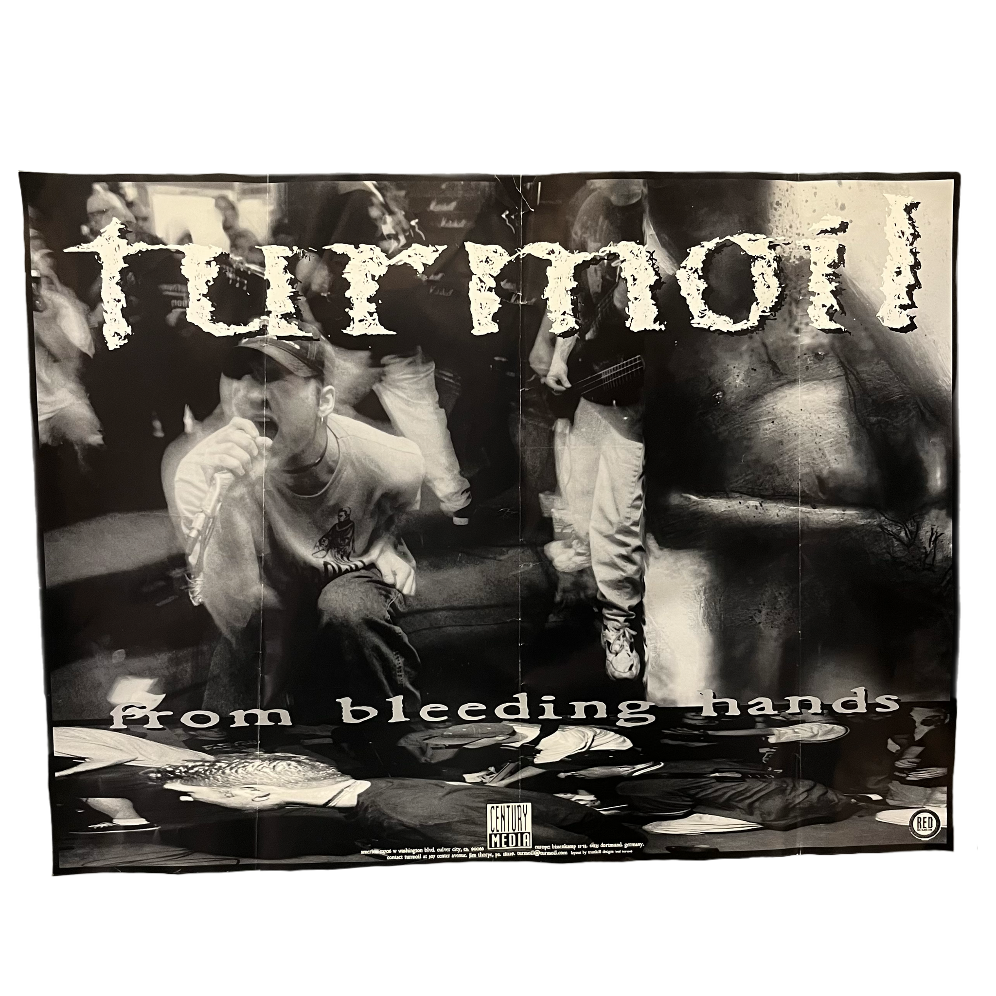 Bleeding Hand Poster Vintage Turmoil