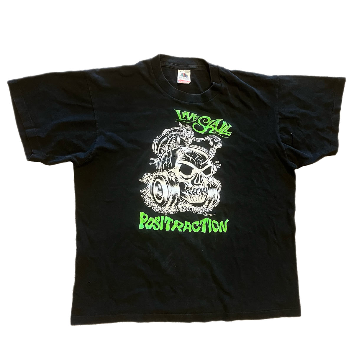 Vintage Live Skull &quot;Positraction&quot; Charles Burns T-Shirt
