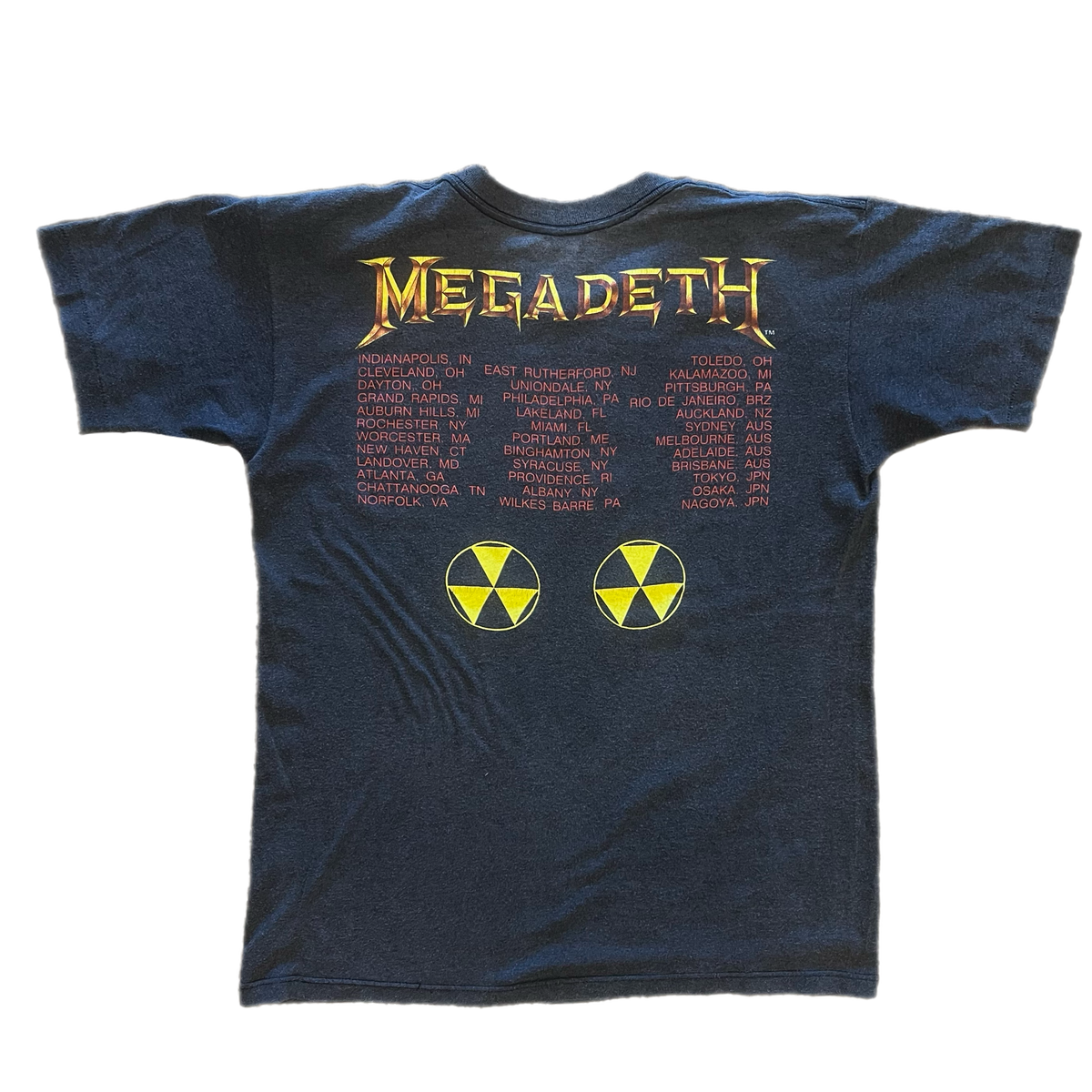 Vintage Megadeth &quot;Rust In Peace&quot; &#39;90 US Tour T-Shirt