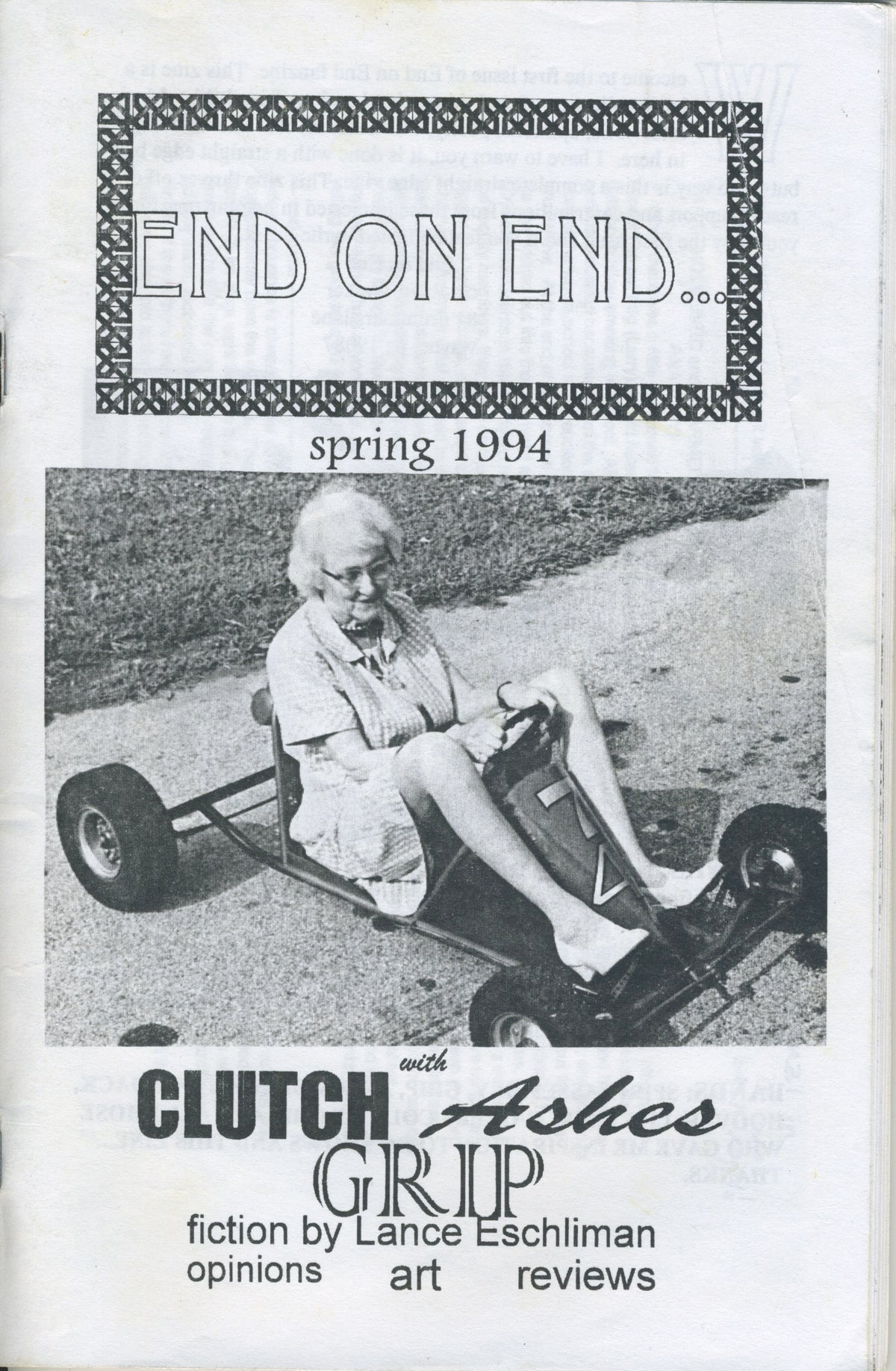 Vintage End On End &quot;Straight Edge&quot; Skate Fanzine Issue #1