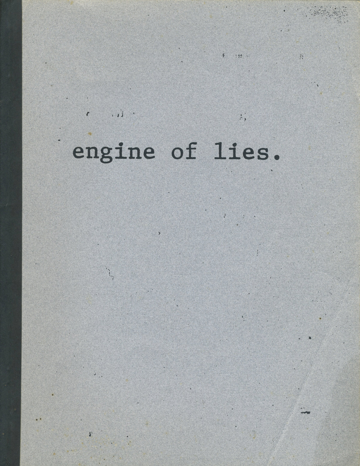 Vintage Engine Of Lies Hardcore Fanzine Issue #1