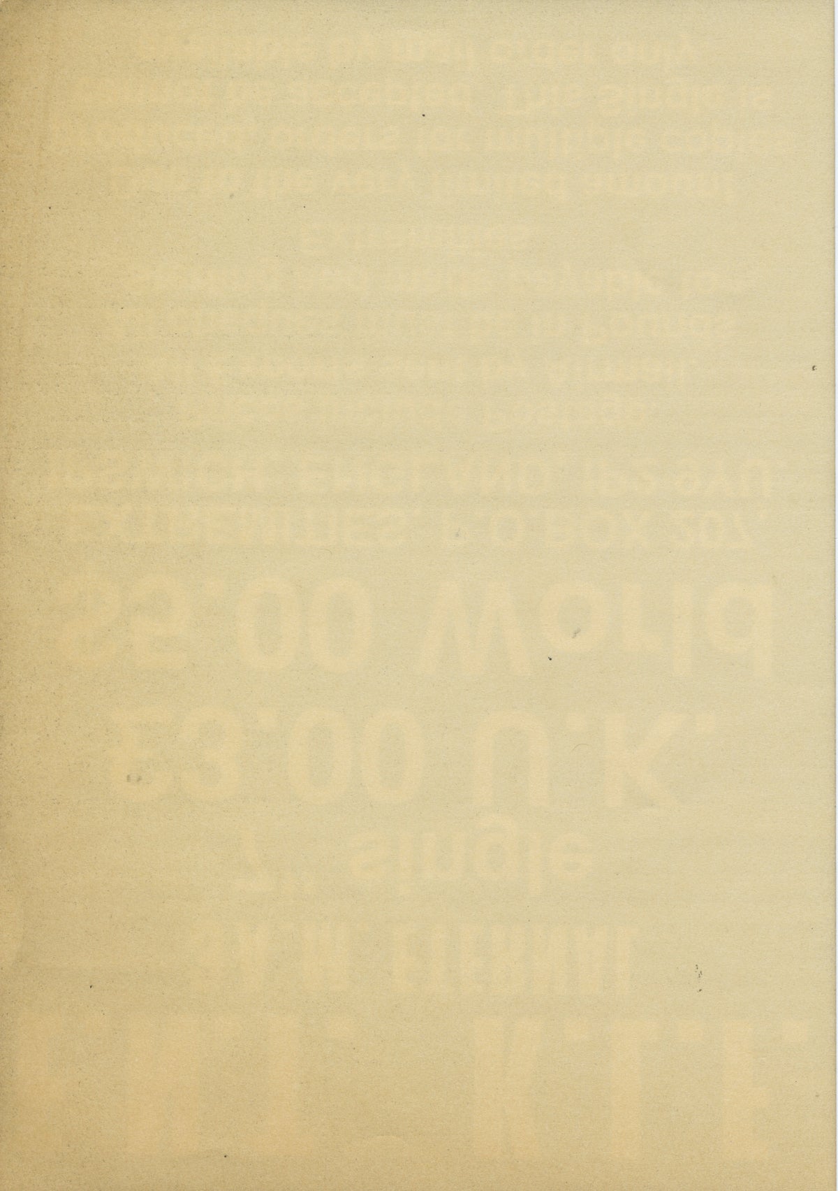 Vintage Extreme Noise Terror K.L.F. "3 A.M. Eternal" Mail Order Flyer