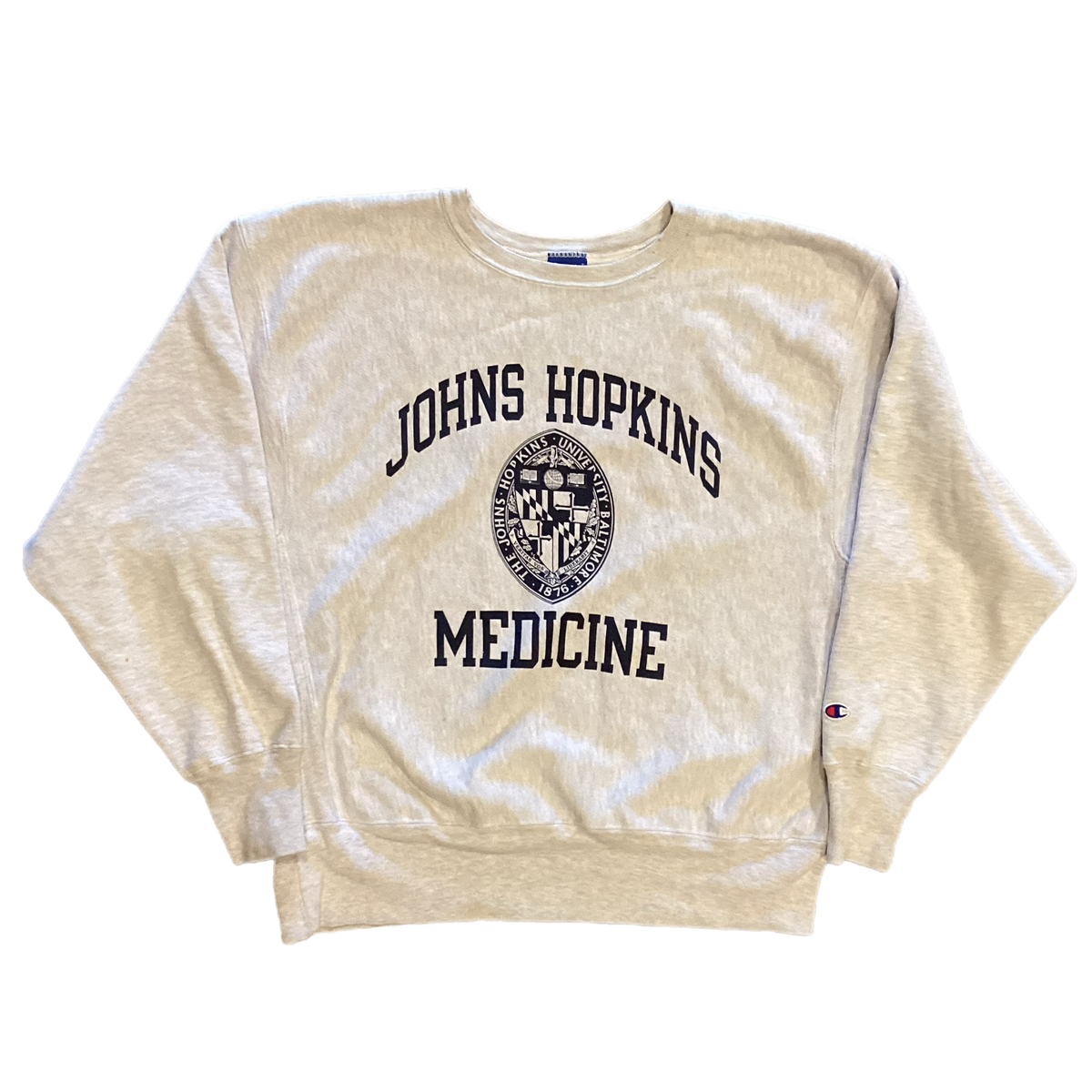 Vintage Champion &quot;Johns Hopkins Medicine&quot; Reverse Weave Crewneck Sweatshirt
