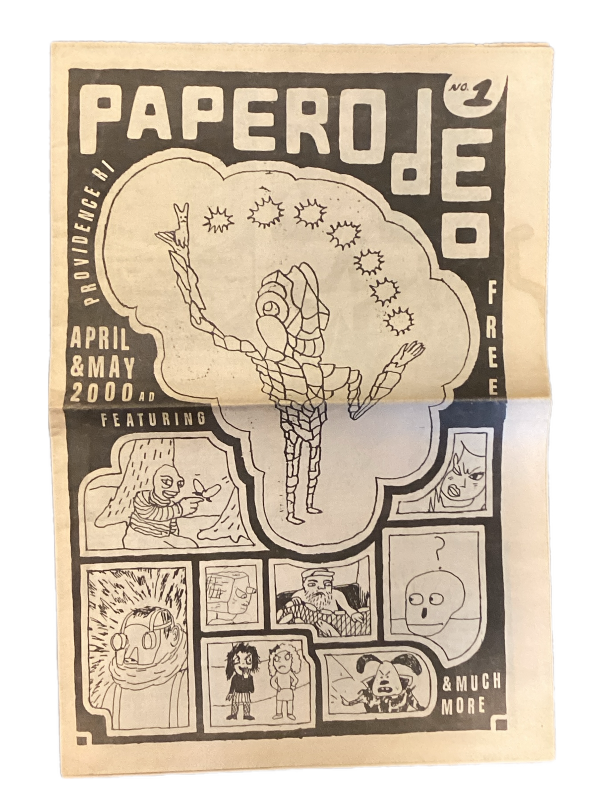 Vintage Paper Rodeo "April/May 2000" Comic Newspaper Issue 1