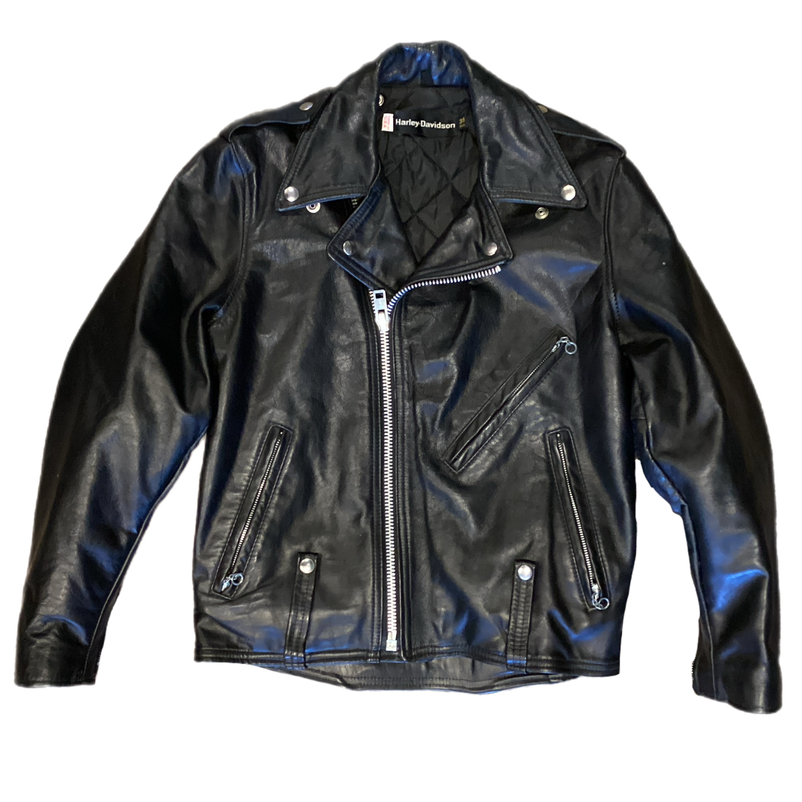 Vintage Harley-Davidson "AMF" Leather Made in U.S.A. Biker Jacket - jointcustodydc