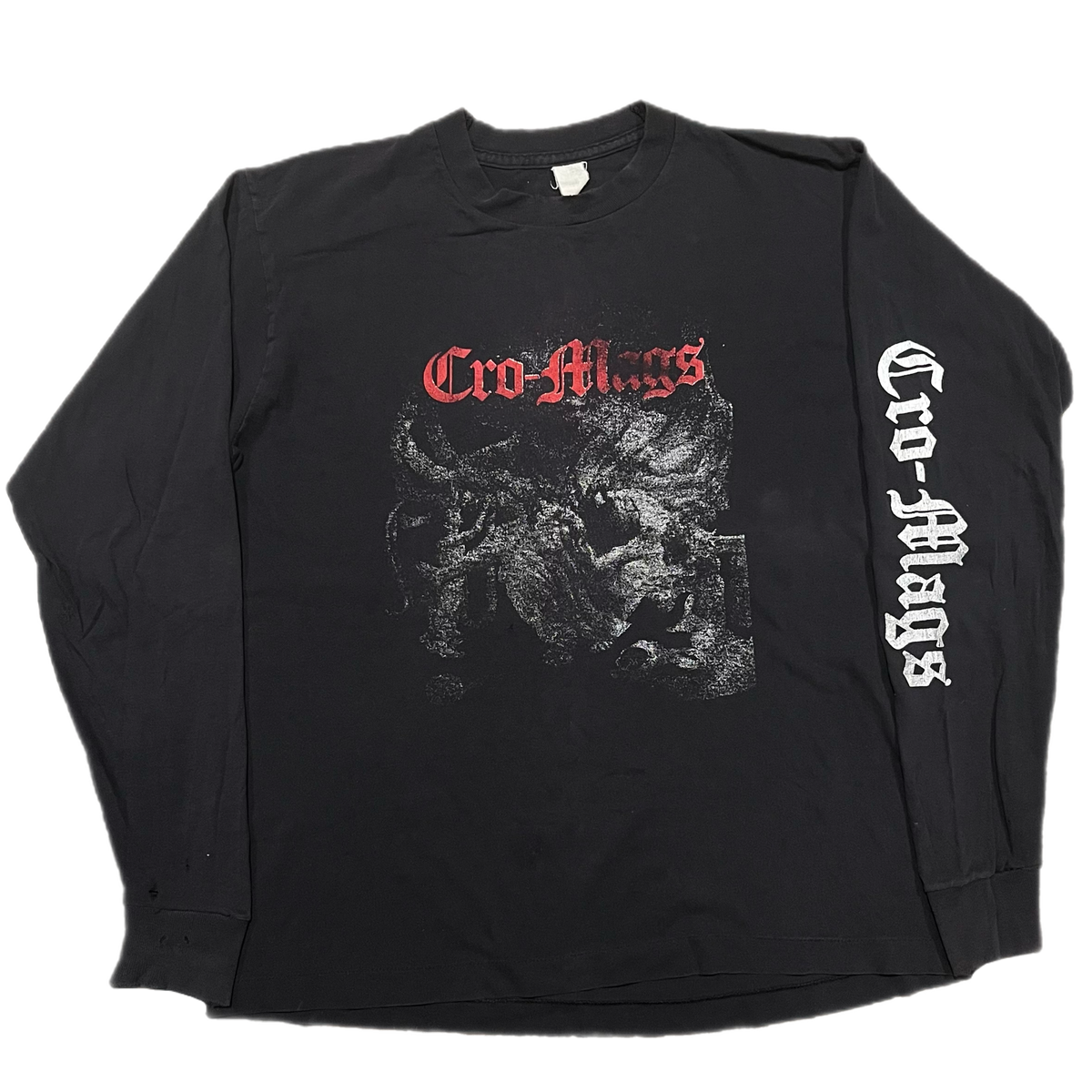 Vintage Cro-Mags &quot;1991&quot; 3-Sided Tour Long Sleeve Shirt