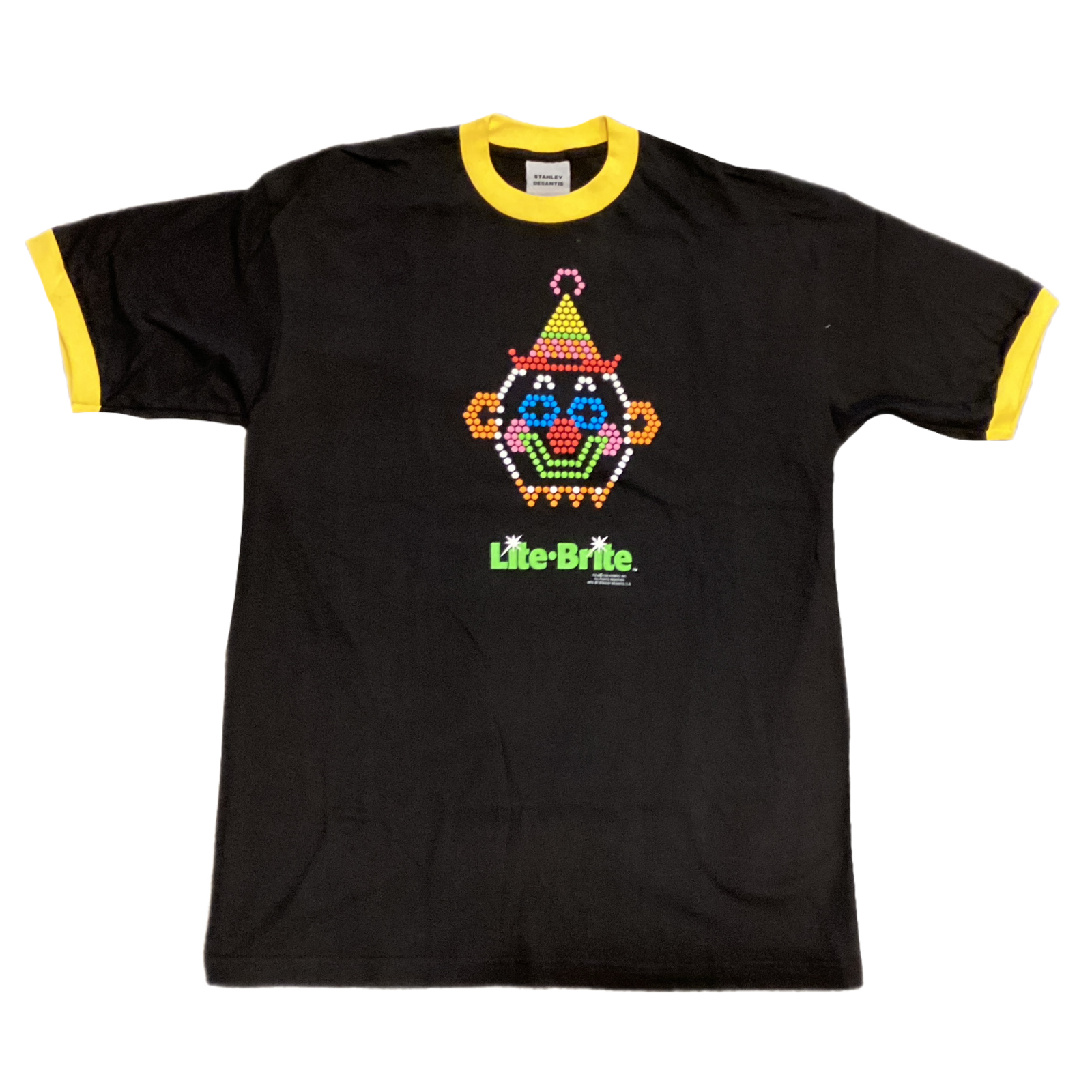 Vintage Lite Brite "Hasbro" NOS Stanley Desantis Puffy Ink Ringer Shirt - jointcustodydc
