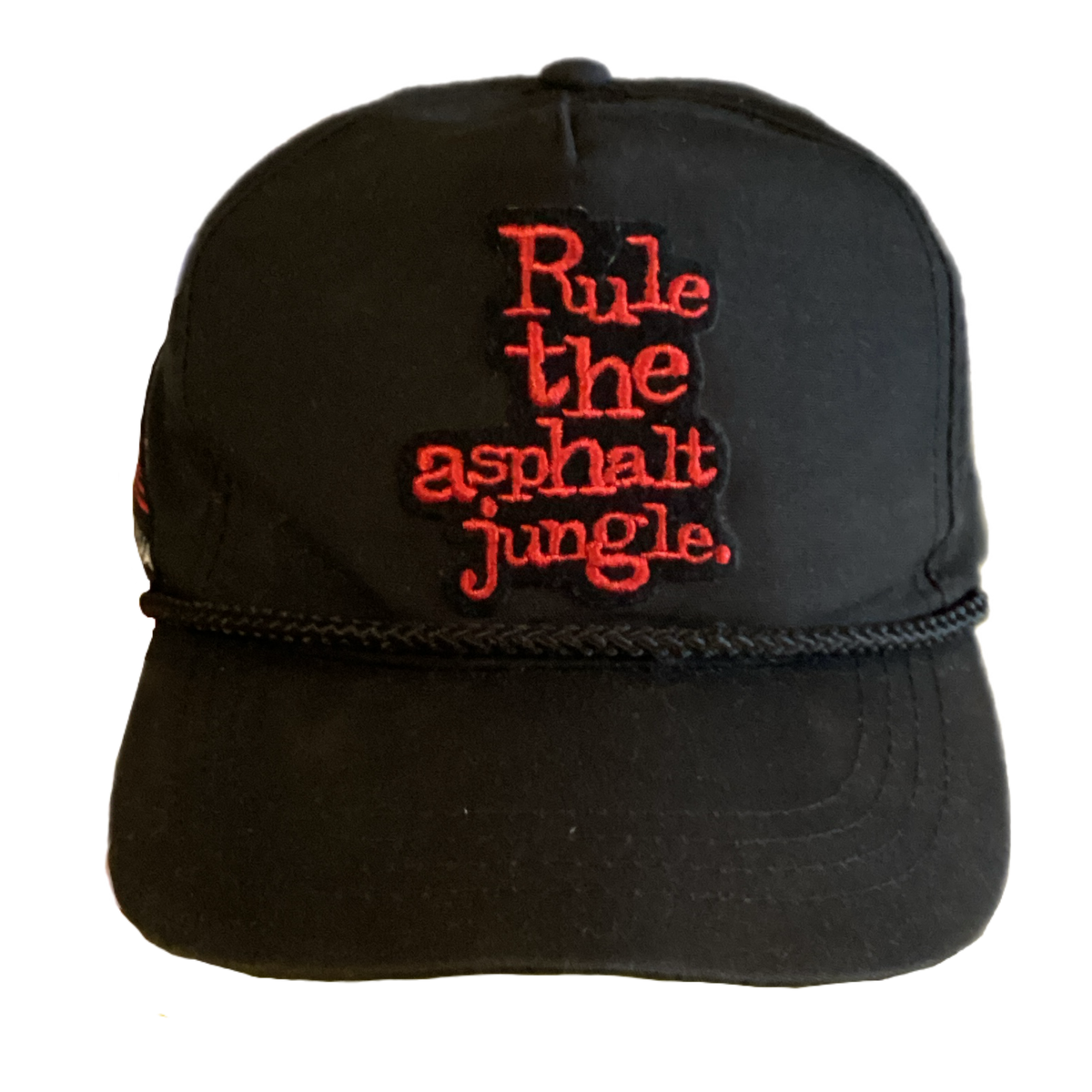 Vintage Yokohama Tires "Rule The Asphalt Jungle" Rope Snapback Hat - jointcustodydc