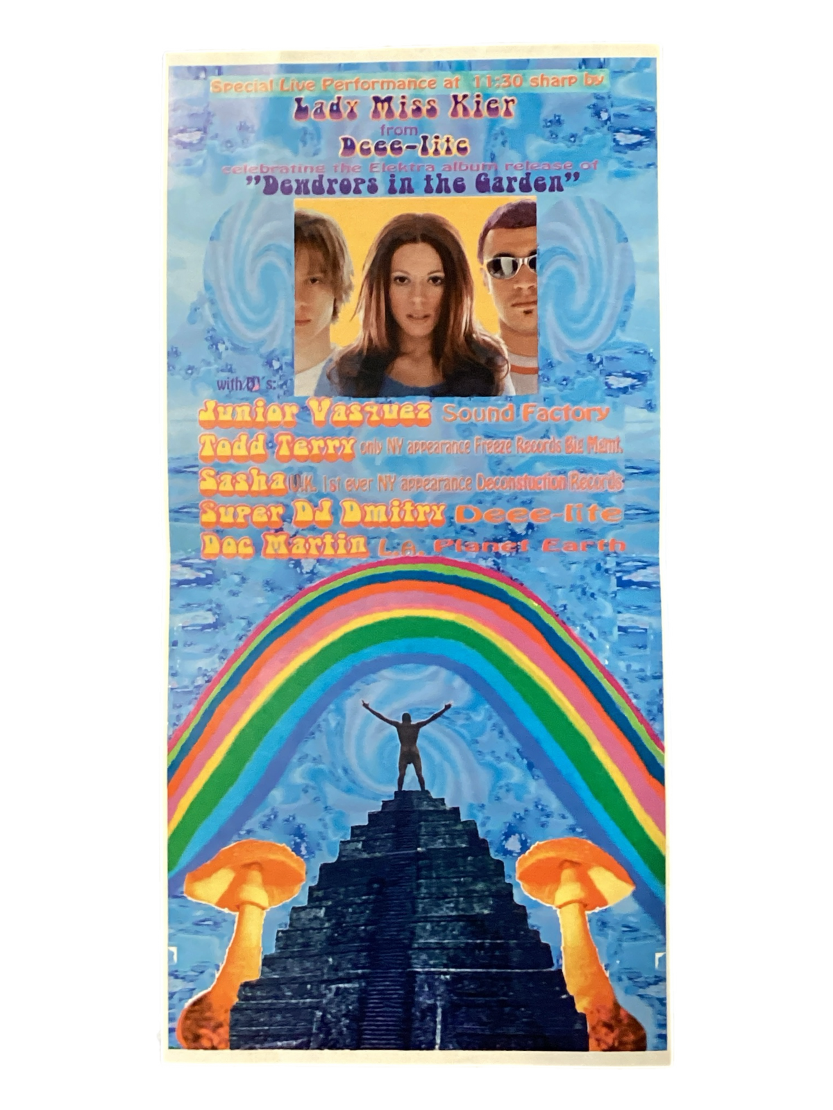 Vintage The Sound Factory "Rise Up! Friday July 22, 1994" New York City Rave Flyer