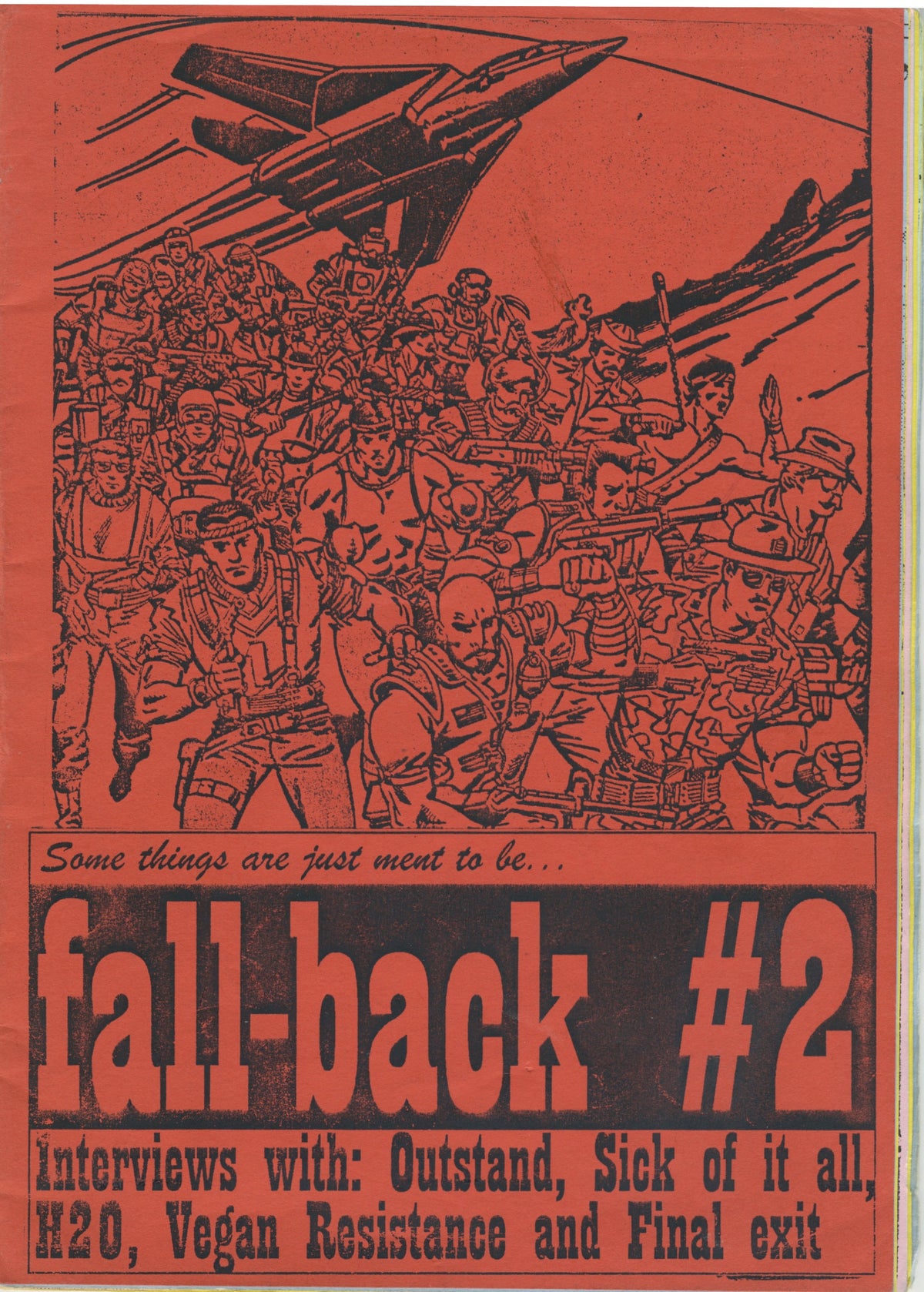 Vintage Fall Back &quot;Sweden Vegan Straight Edge&quot; Issue #2