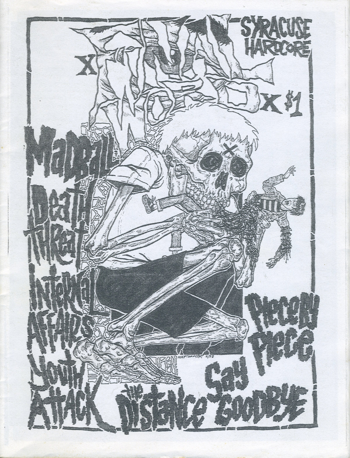 Vintage Final Word "Syracuse Hardcore" Fanzine Issue #3 - jointcustodydc