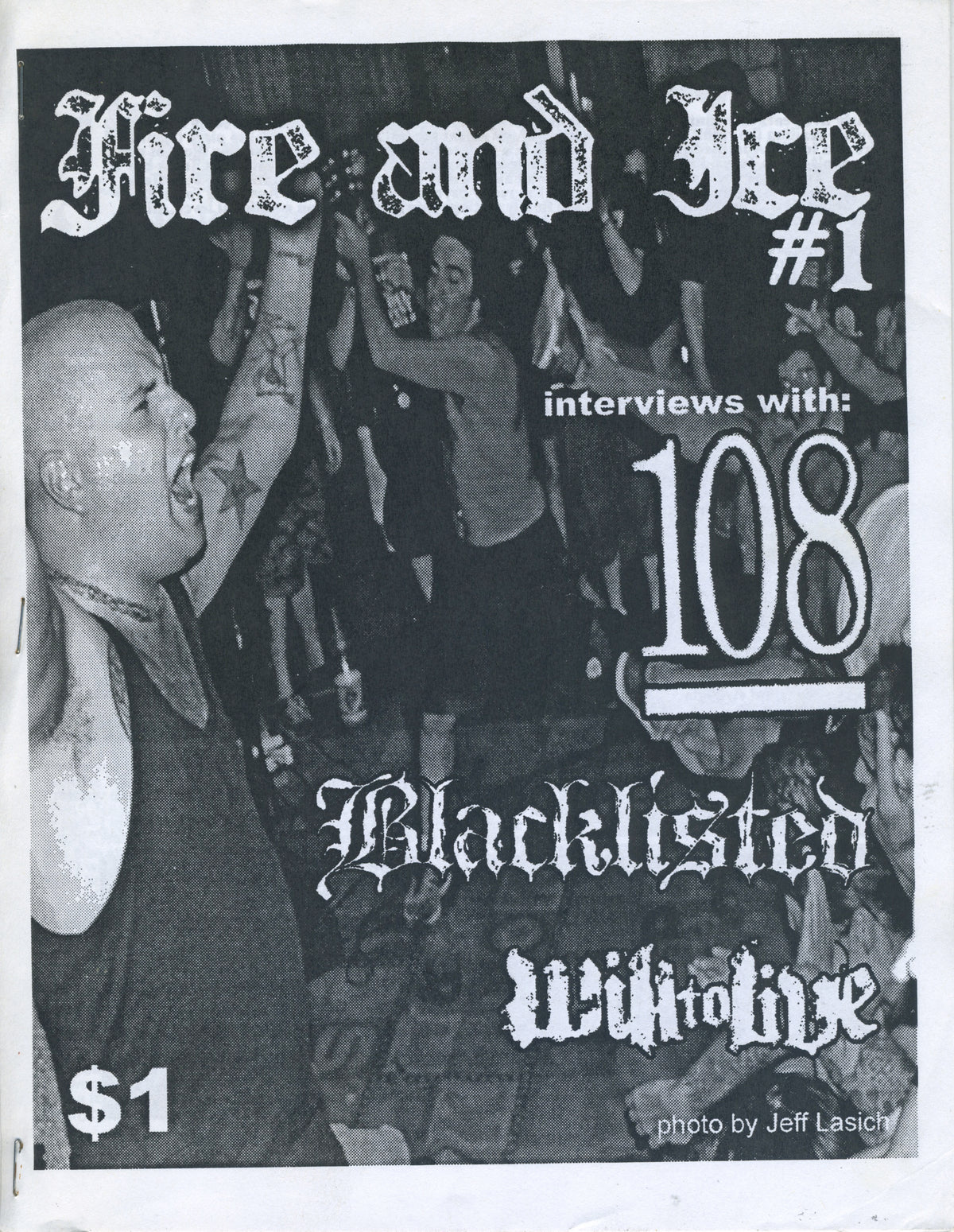 Vintage Fire And Ice "Texas Hardcore" Fanzine Issue #1