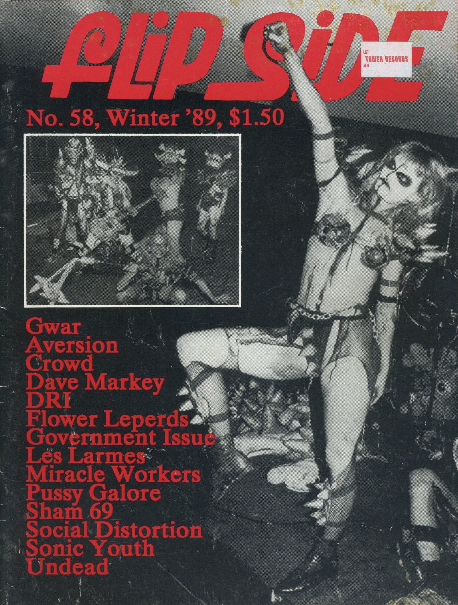 Vintage Flipside Fanzine "GWAR" Issue #58 - jointcustodydc