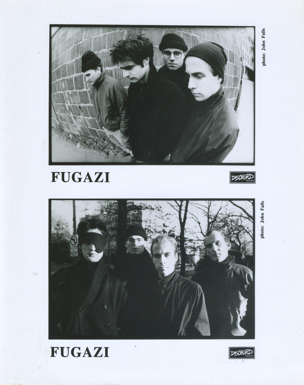 Vintage Fugazi "Dischord" Promotional Photo