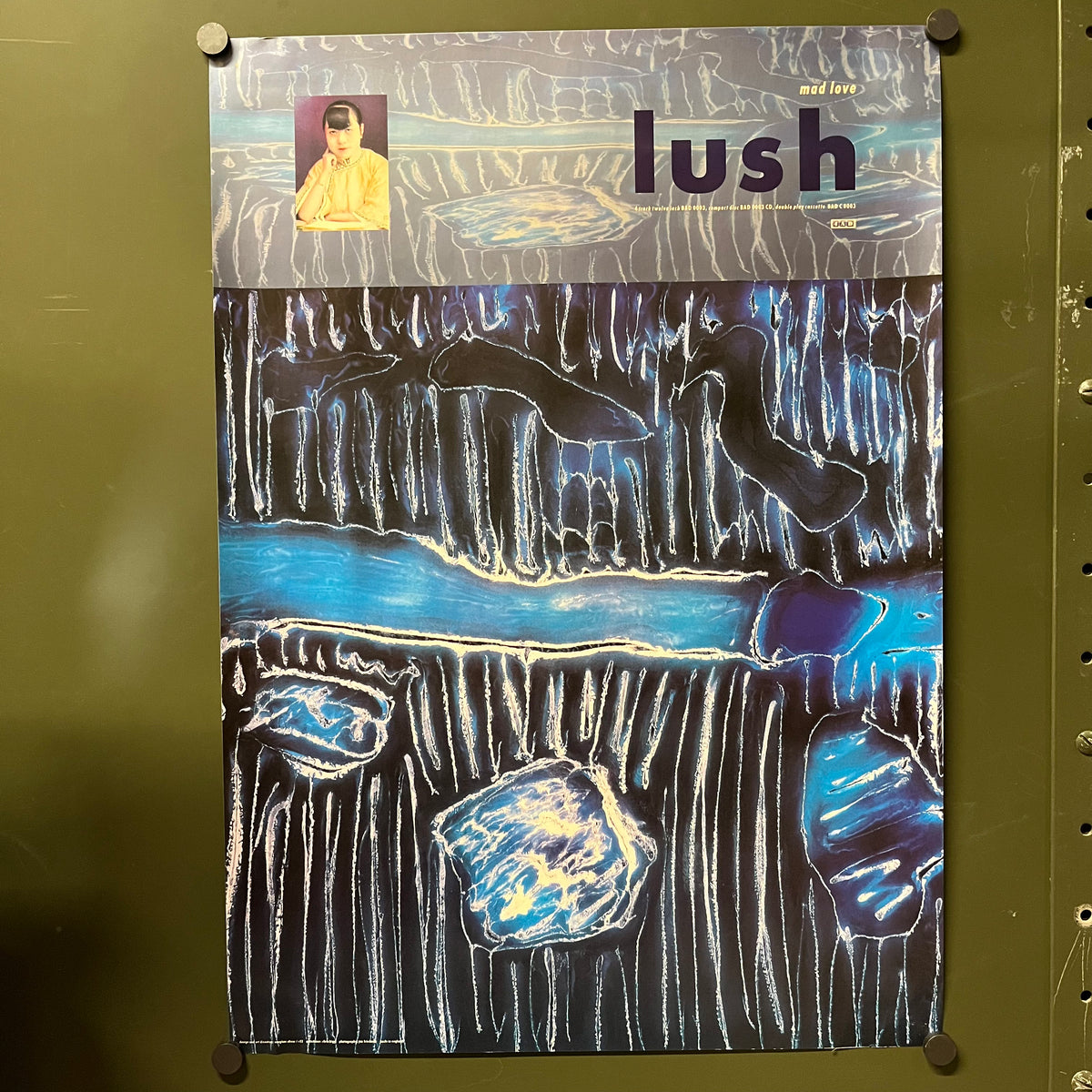 Vintage LUSH "4AD" Mad Love Promotional Poster