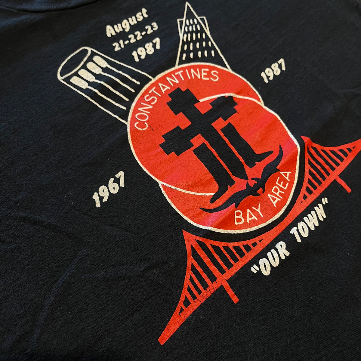 Vintage Constantine's "The Magic Kingdom" '87 Gay SF Leather Bar T-Shirt
