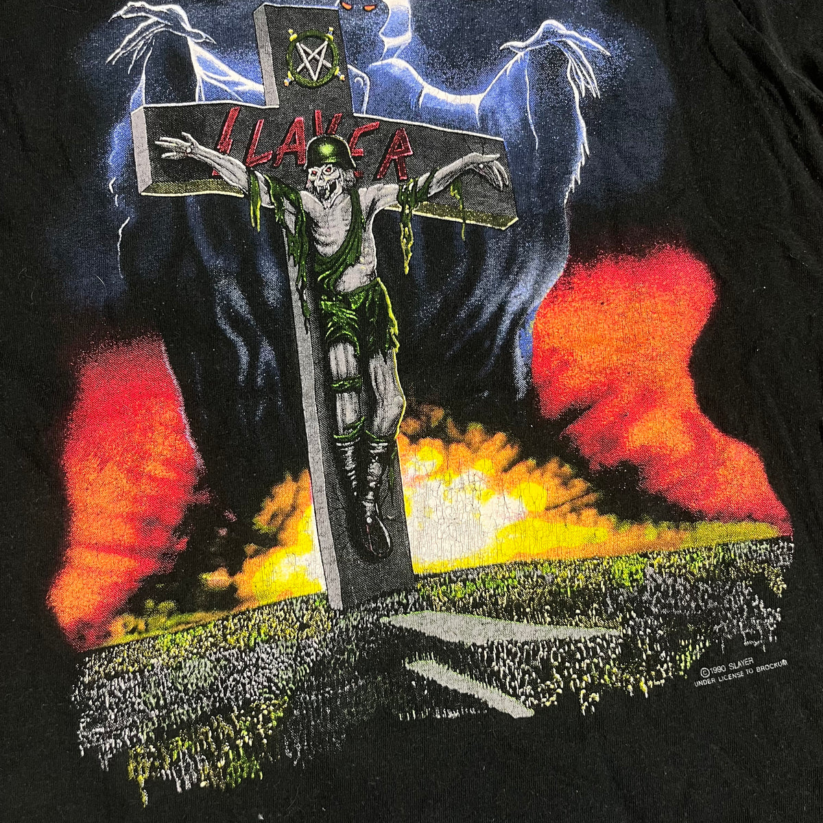 Vintage Slayer &quot;Touring In The Abyss&quot; T-Shirt