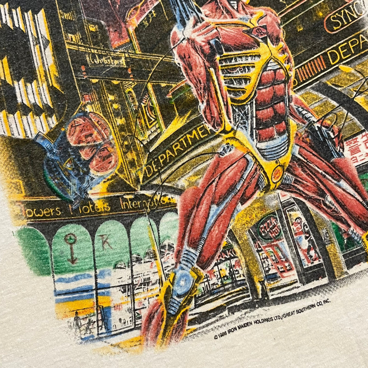 Vintage Iron Maiden "Somewhere In Time" '86 Great Southern Co. T-Shirt
