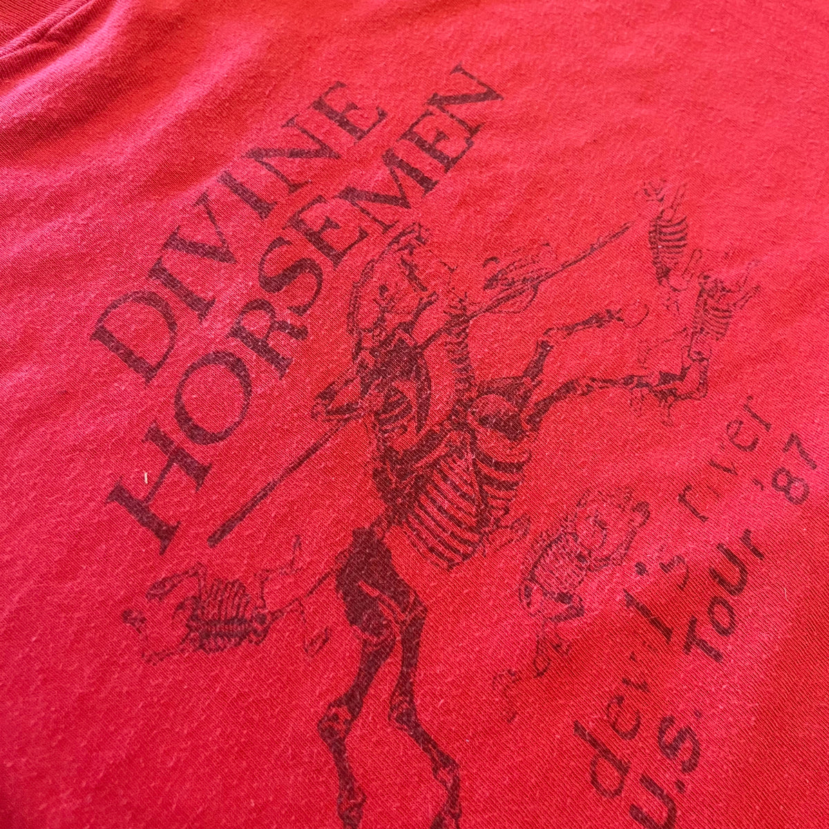Vintage Divine Horsemen "Devil's River" '87 U.S. Tour T-Shirt - jointcustodydc