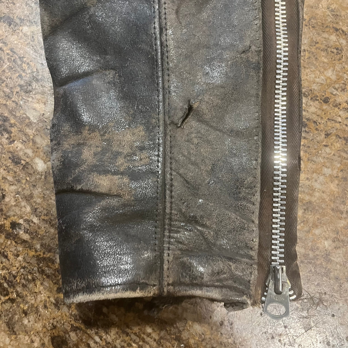 Vintage Front Quarter Horse Hide Leather Jacket