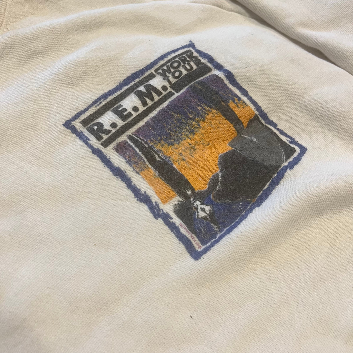Vintage R.E.M. "Work" Tour Raglan Sweatshirt