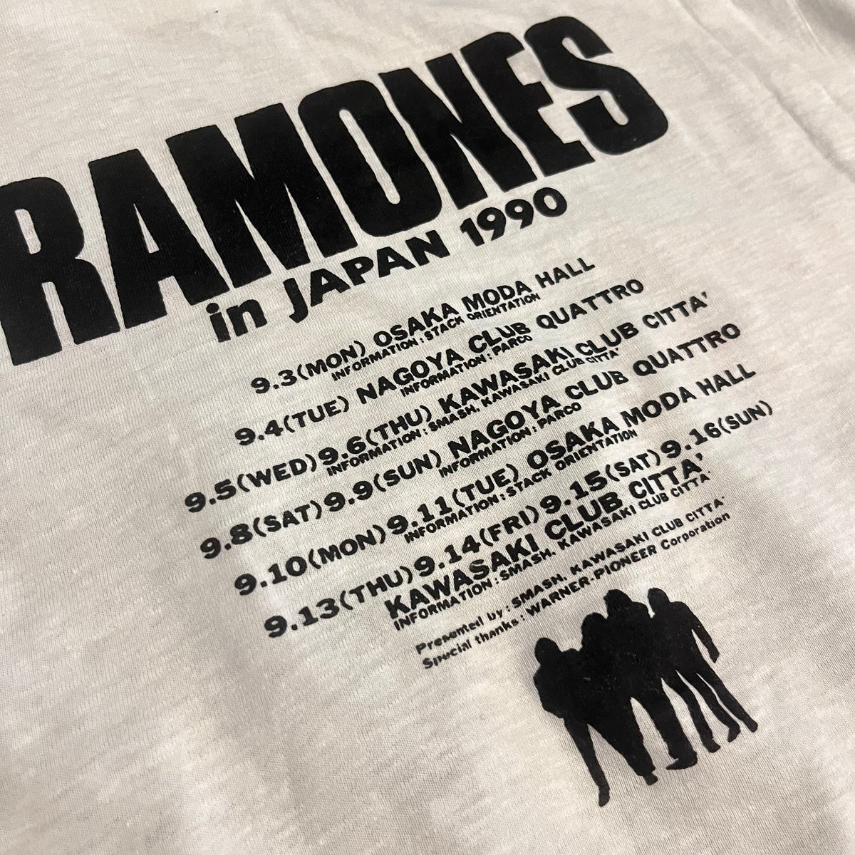 Vintage Ramones &quot;Brain Drain&quot; Japan Tour T-Shirt