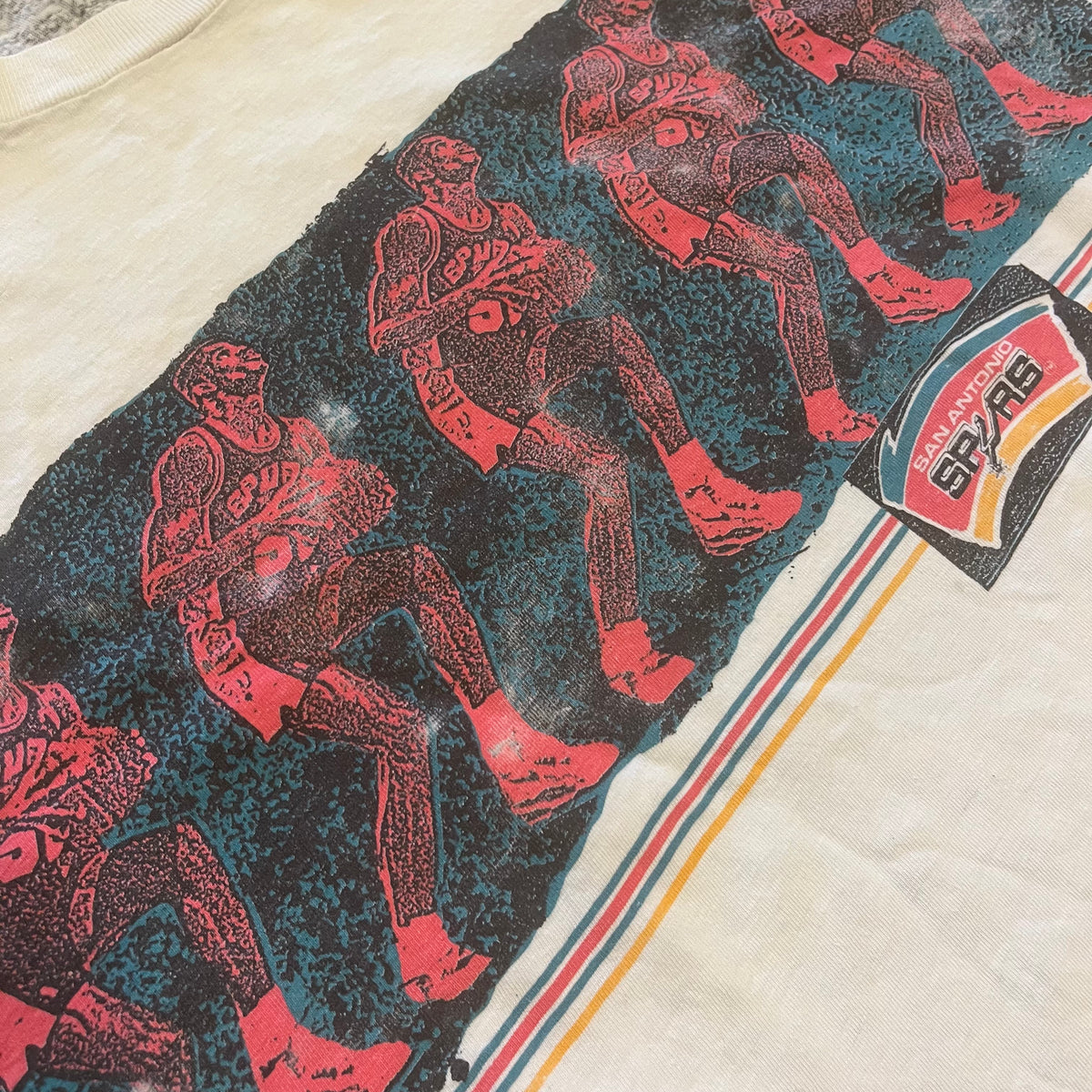 Vintage NBA San Antonio Spurs "David Robinson" Multi-Print T-Shirt
